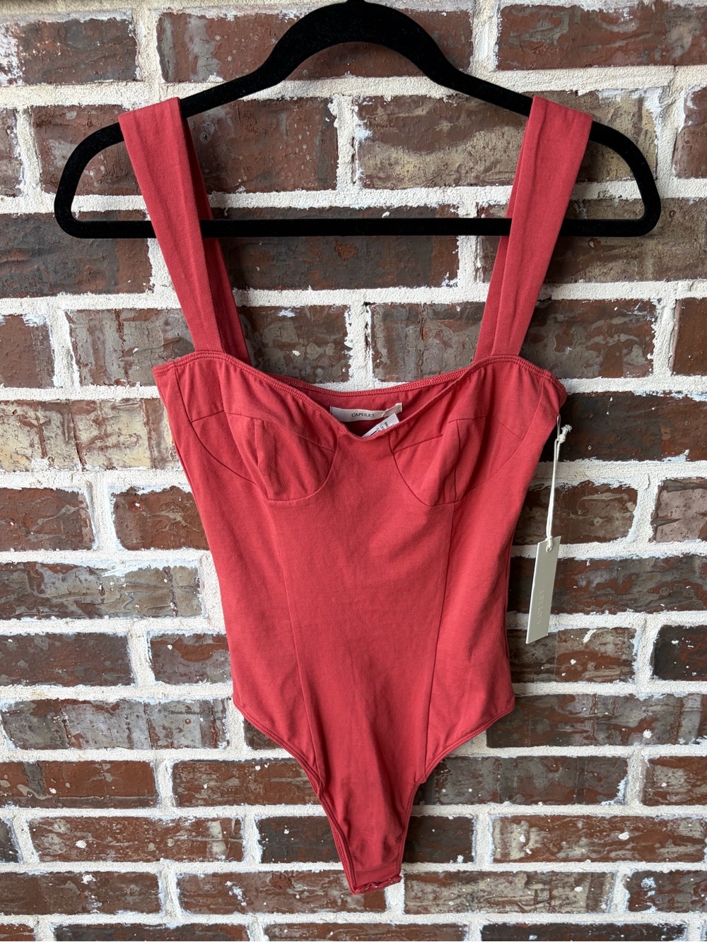 CAPULET Lee Bustier Silhouette Bodysuit Rose Size Small NWT